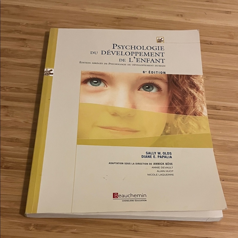 Psychologie du Développement de l'Enfant Book